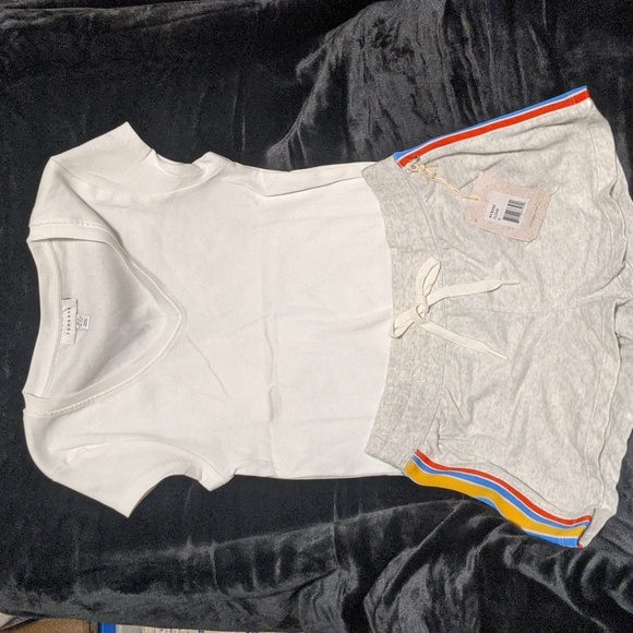 PJ Salvage Lounge Shorts & Topshop T-shirt (curated set) - Picture 6 of 6